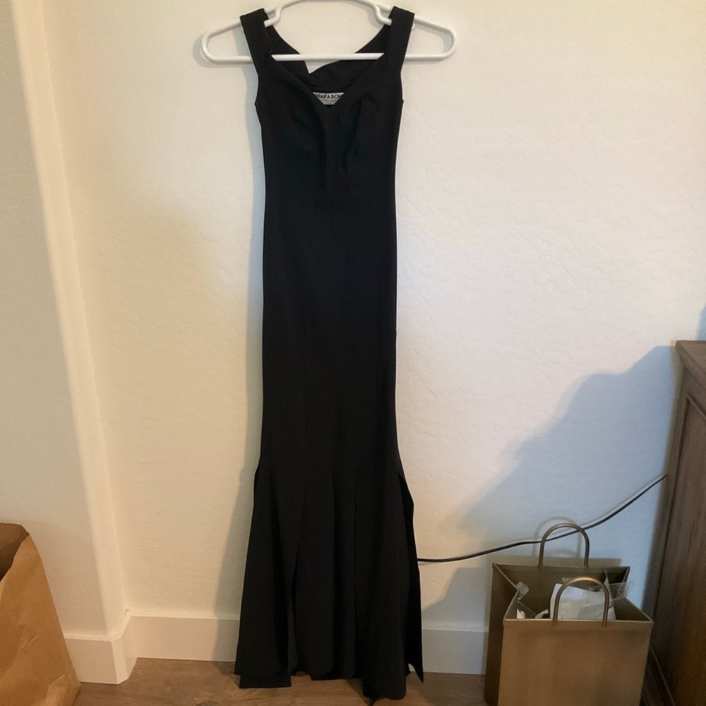 Chiara Boni La Petite Robe sleeveless black slit skirt maxi Dress, XS (38) - Picture 7 of 13